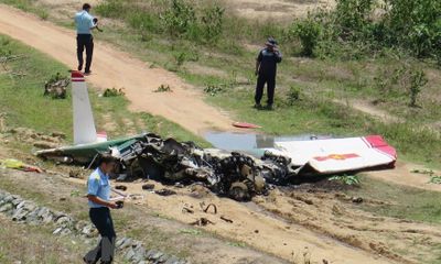 Ám ảnh hiện trường máy bay quân sự rơi ở Khánh Hòa khiến 2 phi công tử vong