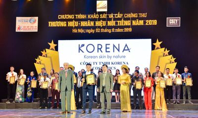Mỹ phẩm Korena lên sóng đài truyền hình VTC6 tại sự kiện trao giải Thương Hiệu - Nhãn Hiệu Nổi Tiếng 2019