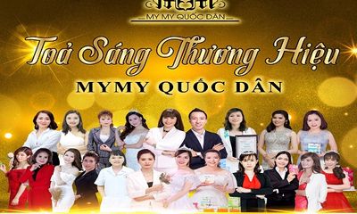Công ty Mymy Quốc Dân nhận giải thưởng 'Top 10 thương hiệu sao vàng Đất Việt'
