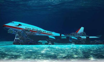 Video: Máy bay Boeing 747 được nhấn chìm để xây công viên dưới nước