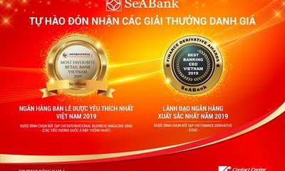 SeaBank được vinh danh nhiều giải thưởng quốc tế uy tín