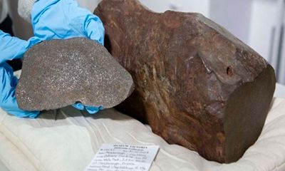 Thợ đào vàng tìm thấy thiên thạch 4,6 tỷ năm, mang búa tạ ra đập nhưng không vỡ