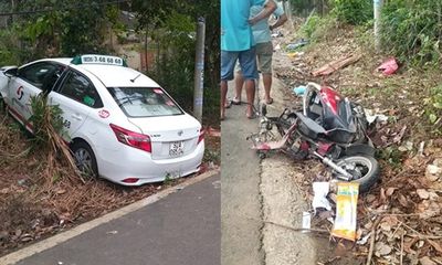 Quảng Nam: Taxi lao sang làn đường đối diện, tông 2 người tử vong