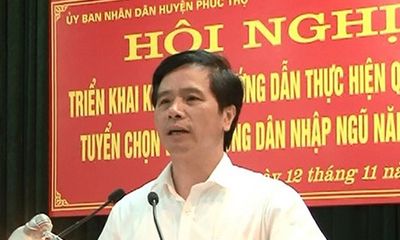Ông Hoàng Mạnh Phú bị bãi nhiệm chức danh Chủ tịch HĐND huyện Phúc Thọ 