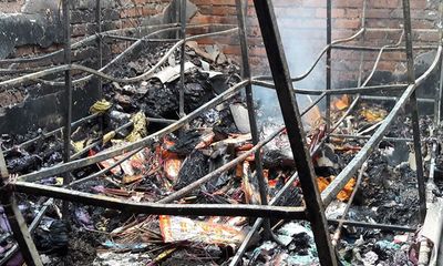 Hà Tĩnh: Hỏa hoạn lớn trong đêm ở chợ Voi