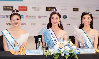 Hoa hậu Lương Thùy Linh xuất hiện rạng rỡ cùng dàn á hậu sau đêm đăng quang