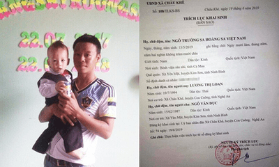 Cặp vợ chồng xứ Nghệ tự hào khi đặt tên con “Trường Sa Hoàng Sa Việt Nam”