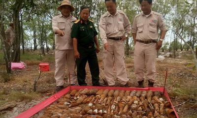 Quảng Trị: Phát hiện gần 1500 lựu đạn, rocket giữa rừng tràm xen lẫn khu dân cư