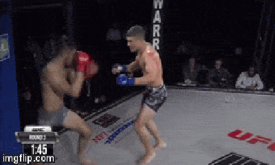 Video: Võ sĩ UFC tung cú lên gối ngoạn mục khiến đối thủ nằm sàn