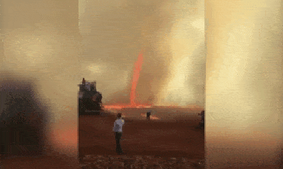 Video: Kinh hoàng vòi rồng lửa cao gần 80m, nóng hơn 1000 độ C càn quét mọi thứ xung quanh