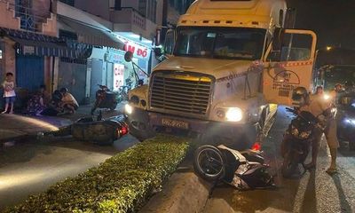 Vụ container tông xe máy 2 người thương vong: Khởi tố, bắt tạm giam tài xế