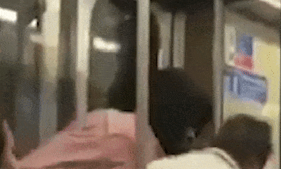 Video: Tên cướp “xanh mặt” khi gây sự nhầm võ sĩ trên tàu điện ngầm