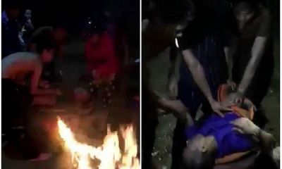 Dân làng đốt rơm rạ sưởi ấm, cứu sống nam thanh niên bị đuối nước trong đêm tối