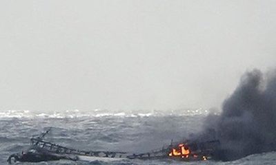 Tìm kiếm 6 thuyền viên Việt Nam mất tích trong vụ cháy tàu cá tại Hàn Quốc