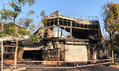 Cháy nhà hàng lúc rạng sáng ở Vĩnh Phúc, 4 nhân viên mắc kẹt tử vong