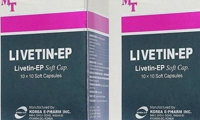 Đình chỉ lưu hành thuốc LivetinEP không đạt tiêu chuẩn chất lượng