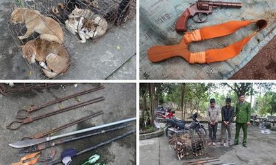 Nghệ An: Nhóm trộm chó hung hãn mang theo hung khí, chém công an bị thương