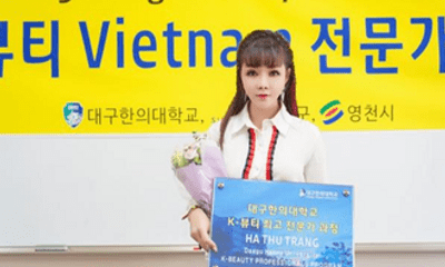 Hoa hậu Hà Thu Trang được Đại học Y Daegu Haany, Hàn Quốc bổ nhiệm chức giáo sư