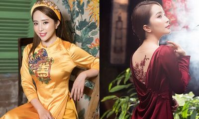 Quỳnh Nga thể hiện 2 phong cách trái ngược khi diện áo dài Tết