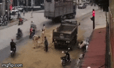 Nghệ An: CSGT ngăn dầu loang giữa quốc lộ, tránh tai nạn