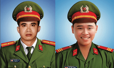 Thăng cấp bậc hàm cho 2 chiến sĩ công an Đà Nẵng hy sinh khi truy bắt đua xe