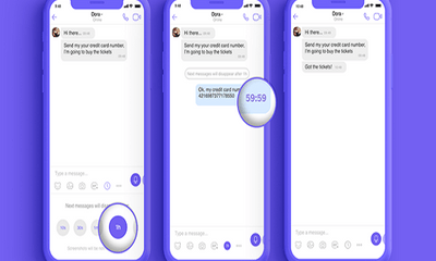 Viber thêm tính năng tăng cường bảo mật: Biến mất tin nhắn trong các cuộc trò chuyện thông thường