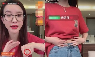 Hotgirl 8X vạch áo khoe eo, đánh vào bụng để phủ nhận tin đồn mang thai với chủ tịch Taobao