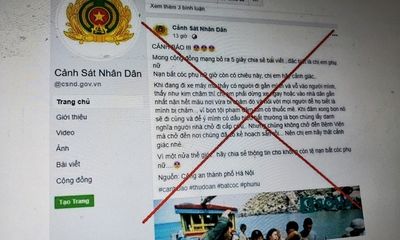 Công an Hà Nội cảnh báo các trang facebook giả mạo đăng tin thất thiệt “bắt cóc phụ nữ và trẻ em”