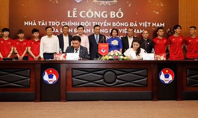King Coffee của bà Diệp Thảo là nhà tài trợ chính cho đội tuyển quốc gia Việt Nam