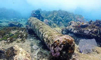 Phát hiện xác thuyền đắm 200 năm tuổi có gắn đại bác, nghi đã đâm vào “rạn san hô ác mộng”