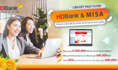 HDBank kết hợp cùng MISA triển khai dịch vụ kế toán online 