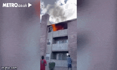 Video: Nam sĩ quan hóa người hùng cứu mạng bé trai rơi từ tầng 3 ngôi nhà đang cháy ngùn ngụt
