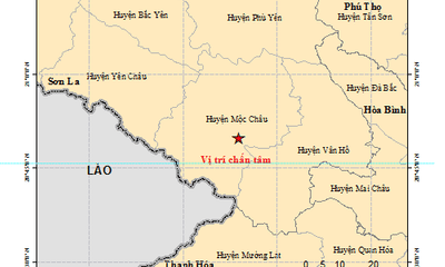Động đất mạnh 5,3 độ richter ở Sơn La, Hà Nội bị rung lắc nhẹ