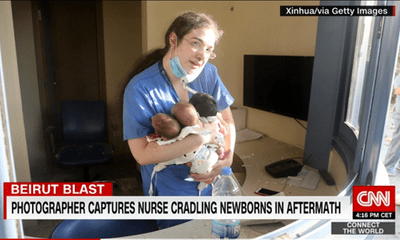 Nữ y tá một mình cứu 3 trẻ sơ sinh thoát khỏi vụ nổ ở Lebanon