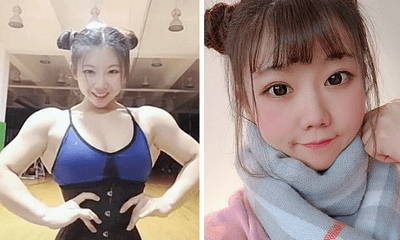 Hot girl Trung Quốc gây sốc cộng đồng mạng vì mặt xinh như búp bê, thân hình lại cuồn cuộn cơ bắp