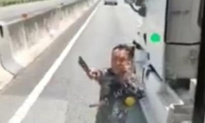 Truy tìm tài xế conatainer cầm dao doạ người trên cao tốc TP.HCM - Trung Lương