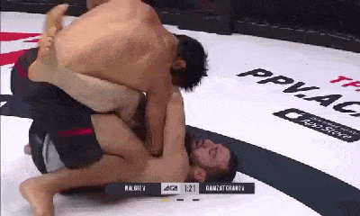 Video: Bị quật ngã xuống bàn, võ sĩ MMA tung cú đánh gót cực mạnh trúng mặt đối thủ