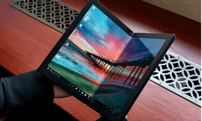 Tin tức công nghệ mới nóng 1/10: Lenovo trình làng laptop màn hình gập đầu tiên trên thế giới