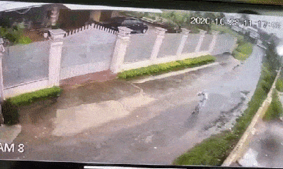 Video: Kinh hoàng khoảnh khắc gió bão số 9 quật đổ bức tường, đè cô gái đang đi bộ bất tỉnh