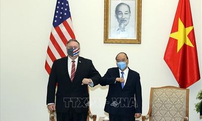 Thủ tướng Chính phủ Nguyễn Xuân Phúc tiếp Ngoại trưởng Hoa Kỳ Michael Pompeo