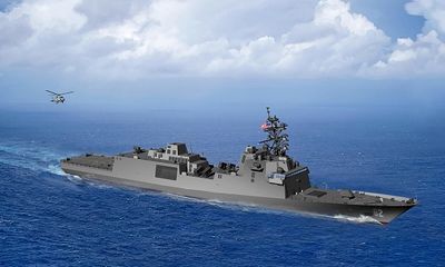 Cận cảnh tàu khu trục lớp tối tân mới nhất của Hải quân Mỹ
