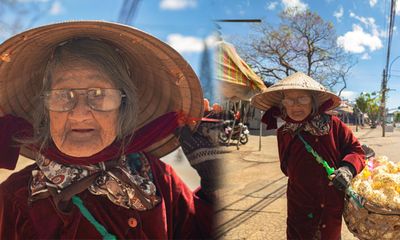 Cảm động hình ảnh cụ bà 94 tuổi vẫn bán bỏng ngô dạo khắp Đà Lạt