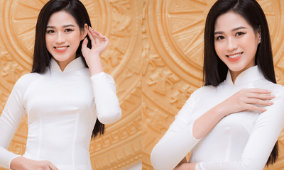 Hoa hậu Đỗ Thị Hà diện áo dài trắng tinh khôi, khoe vẻ đẹp đúng chuẩn con gái Việt Nam 