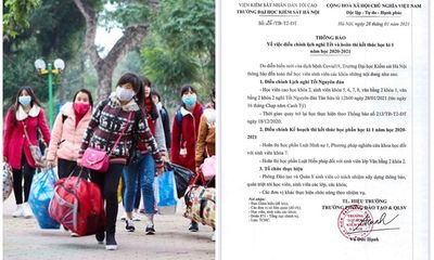 ĐH Kiểm sát Hà Nội cho sinh viên nghỉ Tết sớm, hoãn thi kết thúc học kỳ vì dịch COVID-19