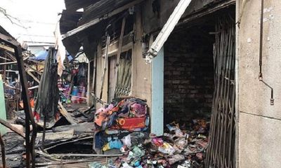 TP. HCM: Cháy lớn thiêu rụi 3 ki-ốt tại chợ Bình Triệu 