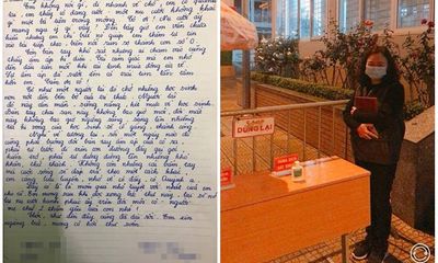 Xúc động dòng tin nhắn học trò viết cho cô hiệu trưởng bên trong khu cách ly ở Hà Nội