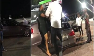 Video: Bị bạn gái chia tay, người đàn ông bám trên nắp ca-pô xe BMW, quyết 