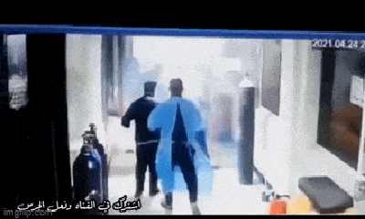 Video: Khoảnh khắc bình oxy tại bệnh viện Iraq phát nổ khiến 82 người thiệt mạng