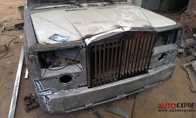 Cận cảnh chiếc xe “đồng nát” hóa Rolls-Royce Phantom ở Bắc Giang