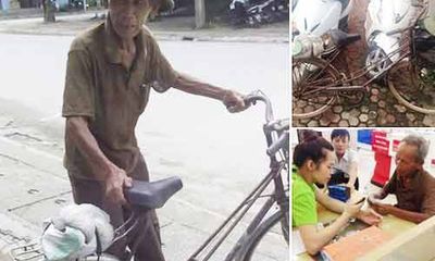 Thương cụ ông 84 tuổi đạp xe 220km để sửa chiếc điện thoại